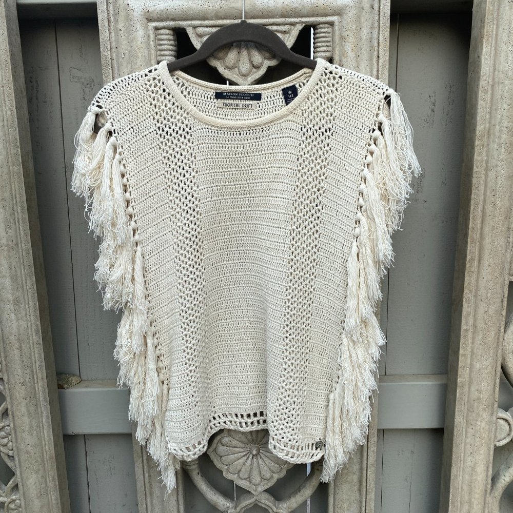 Maison Scotch Tropical Drift La Femme Knit Top S